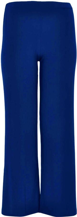YOEK wide leg regular waist casual broek blauw