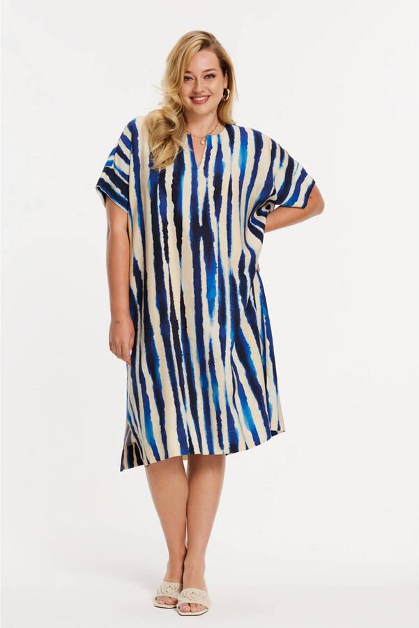 YOEK zomerjurk blauw