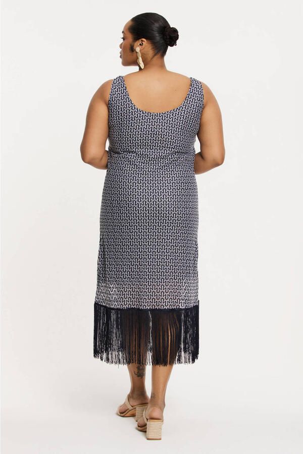YOEK zomerjurk donkerblauw