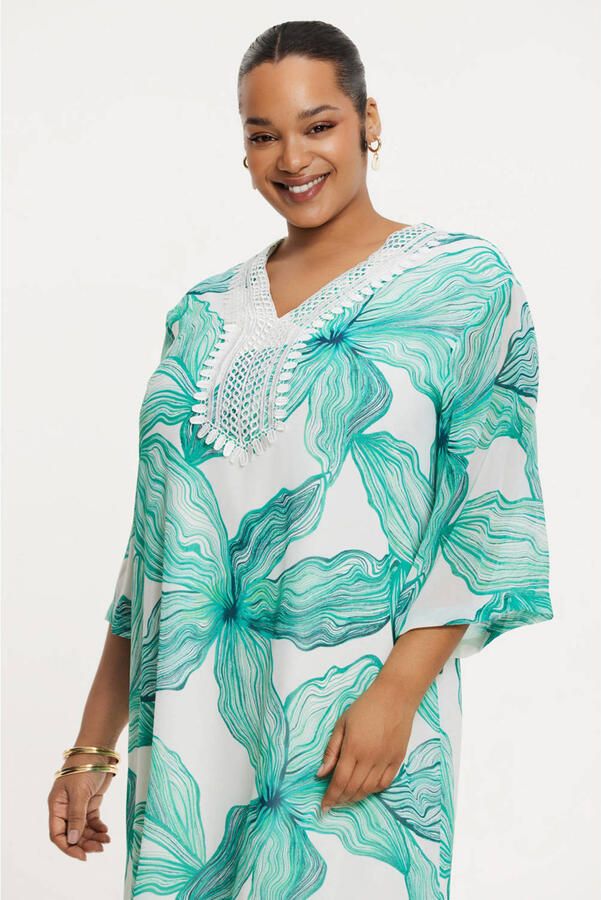 YOEK zomerjurk turquoise