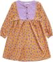 Your Wishes A-lijn jurk met all over print oranje Meisjes Polyester Ronde hals 134 140 - Thumbnail 2
