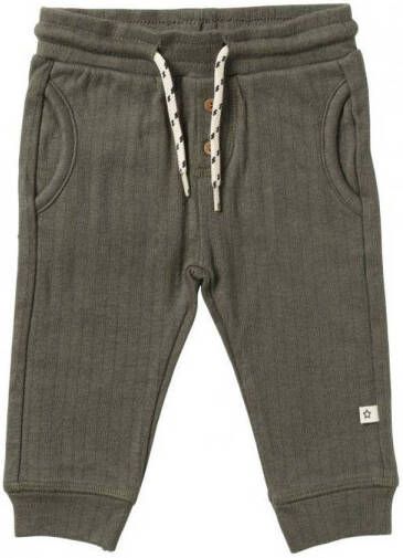 Your Wishes baby regular fit jog denim Malik groen Jongens Katoen Effen 62