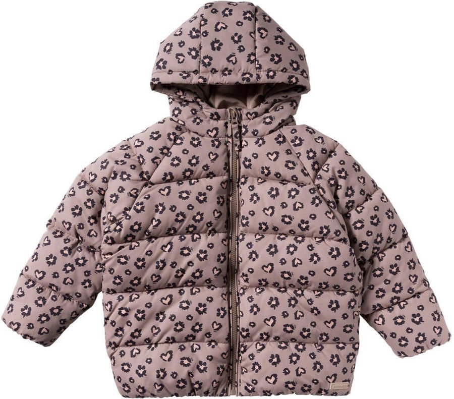 YOUR WISHES Meisjes Jassen Sweet Leopard Puffer Coat Bruin - Foto 7