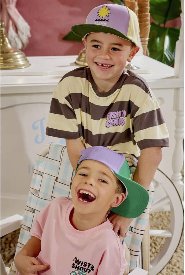 Z8 kids baseball cap Vico lila lichtgeel groen - Foto 3