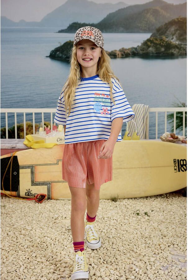 Z8 kids casual short Rumi plisse koraal - Foto 5