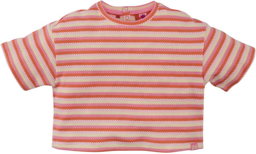Z8 kids cropped shirt Gaia oranje lichtgeel koraal - Foto 3