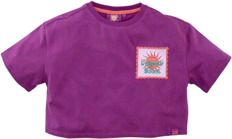 Z8 kids cropped T-shirt Chelsey violet