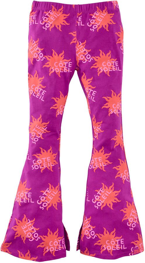 Z8 kids flared broek Amani violet oranje lichtroze