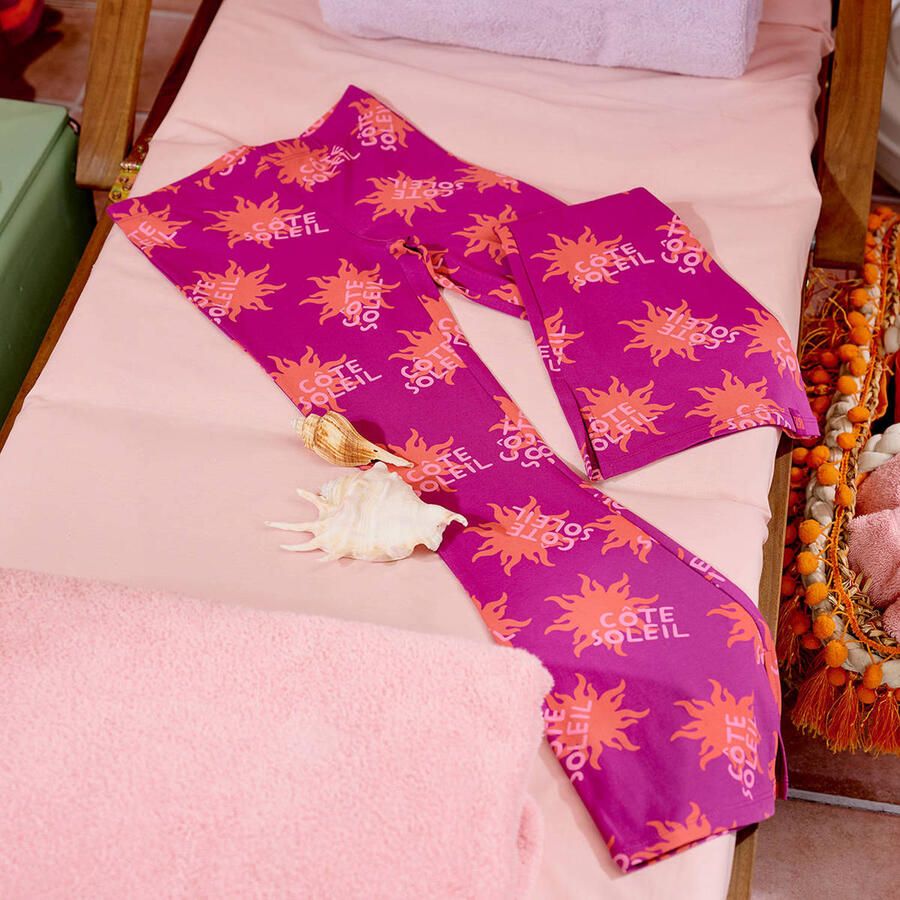 Z8 kids flared broek Amani violet oranje lichtroze - Foto 2