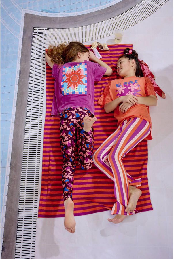 Z8 kids flared broek Jannat lichtroze violet koraal - Foto 5