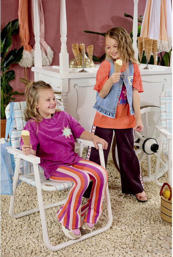 Z8 kids flared broek Jannat lichtroze violet koraal - Foto 4