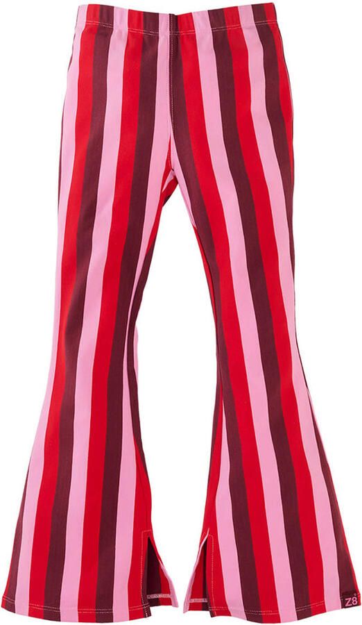 Z8 kids flared broek Suus rood roze paars