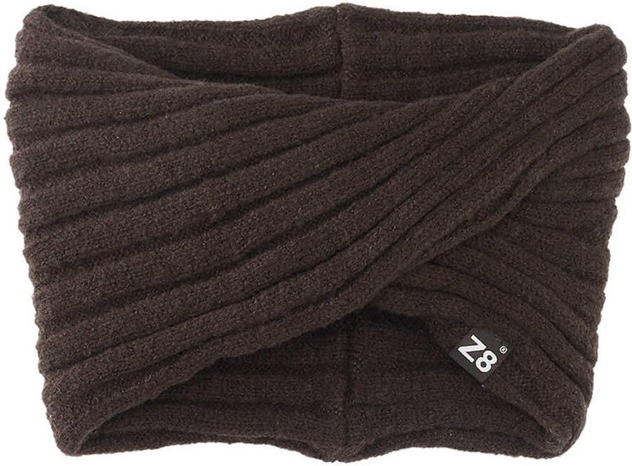 Z8 kids gebreide colsjaal Sky bruin Acryl Effen