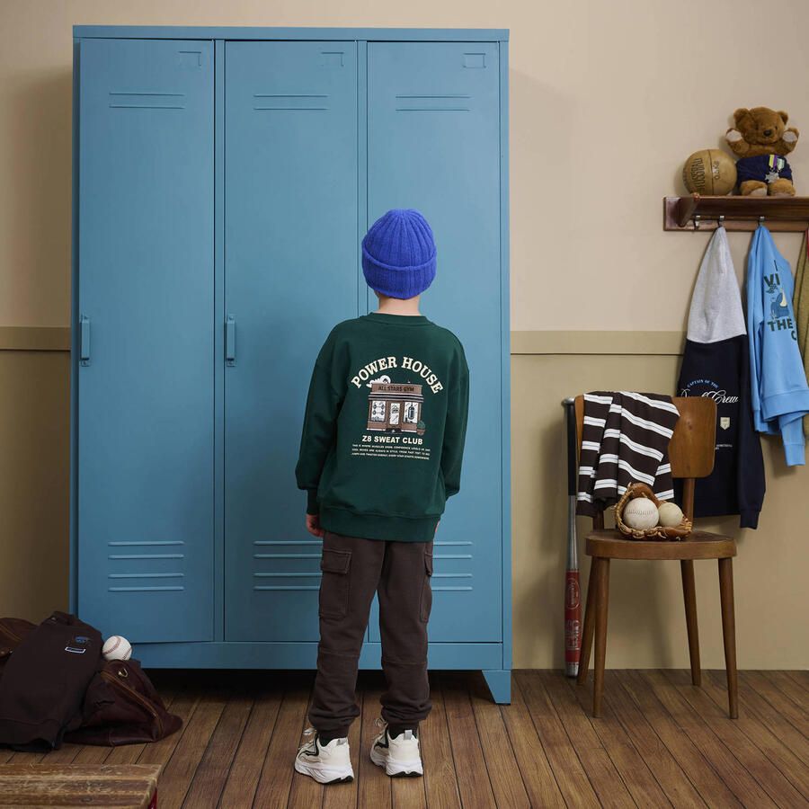 Z8 kids sweater Felix met backprint donkergroen - Foto 3