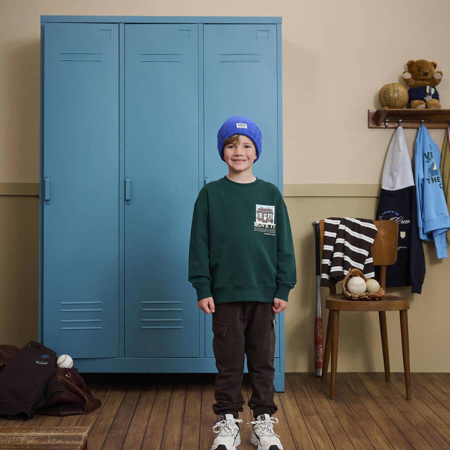 Z8 kids sweater Felix met backprint donkergroen - Foto 2