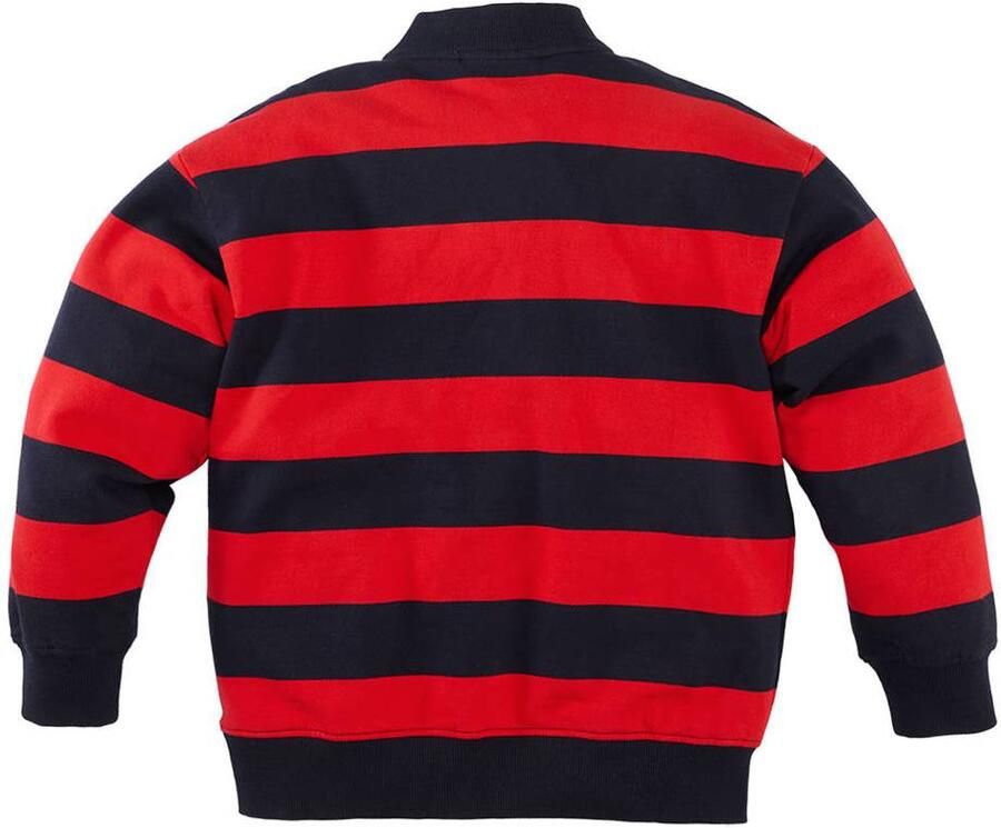 Z8 kids gestreepte sweater marineblauw rood Jongens Stretchkatoen Opstaande kraag - Foto 4