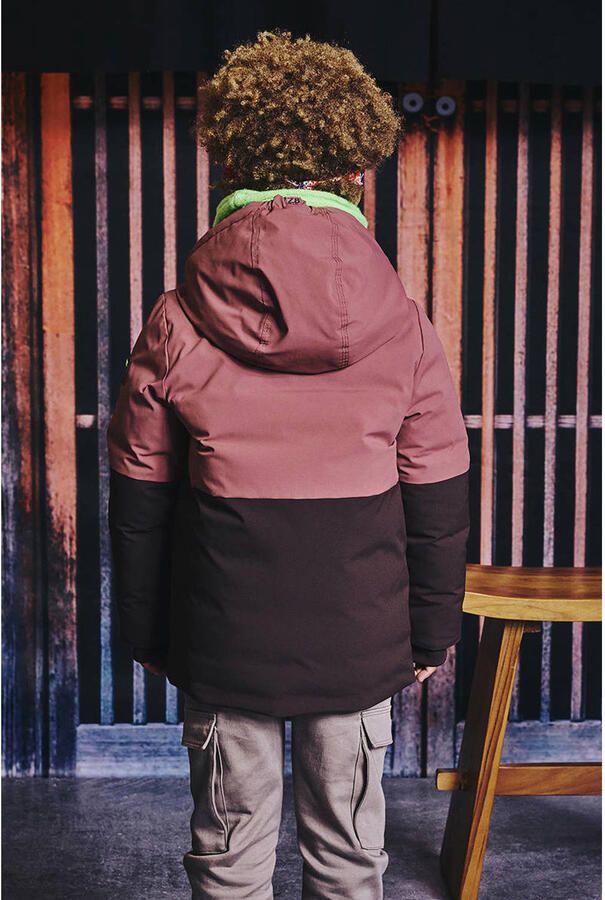 Z8 kids gewatteerde winterjas Clemens mauve - Foto 3