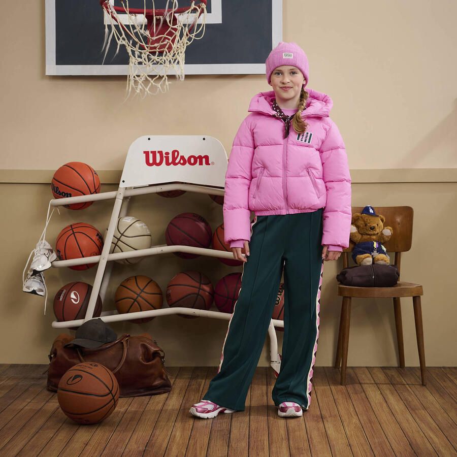 Z8 kids gewatteerde winterjas Fabienne roze - Foto 2