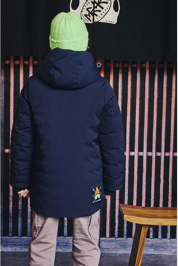 Z8 kids gewatteerde winterjas Leroy donkerblauw - Foto 5