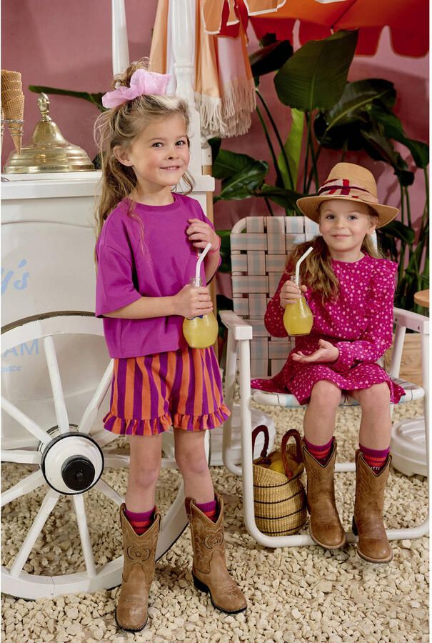 Z8 kids korte broek Camilla violet koraal - Foto 5