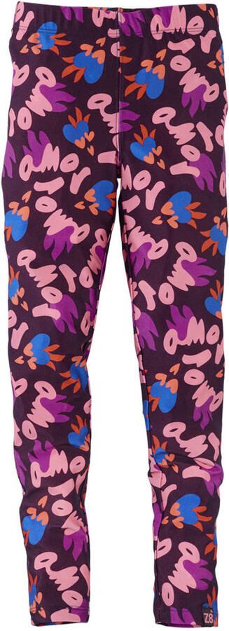 Z8 kids legging Mijs bordeaux lichtroze violet - Foto 4