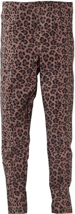 Z8 kids legging Sayna met panterprint bruin - Foto 4