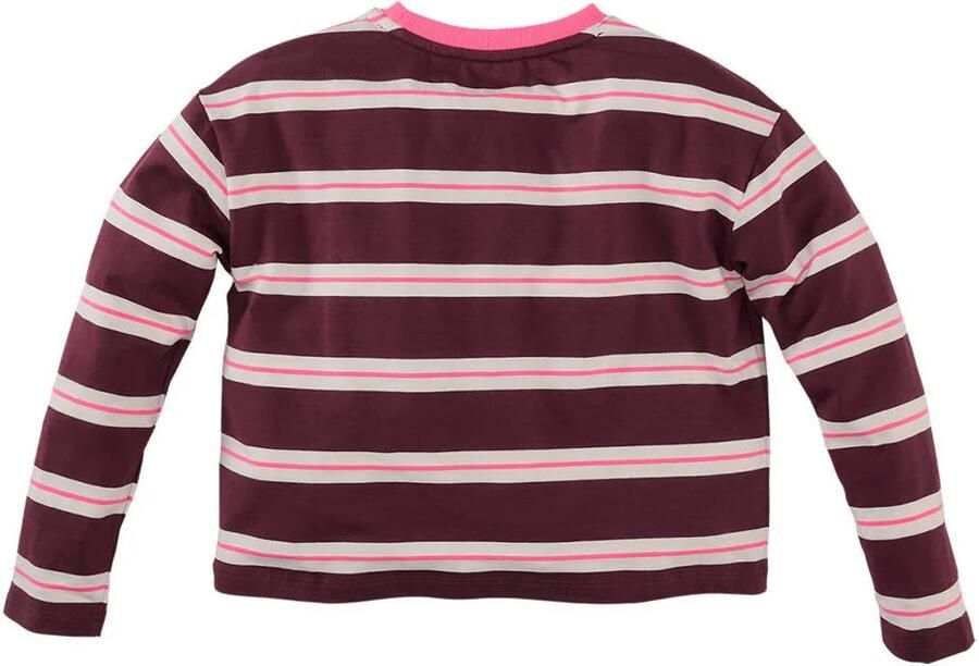 Z8 kids longsleeve Diana donkerrood wit roze - Foto 3