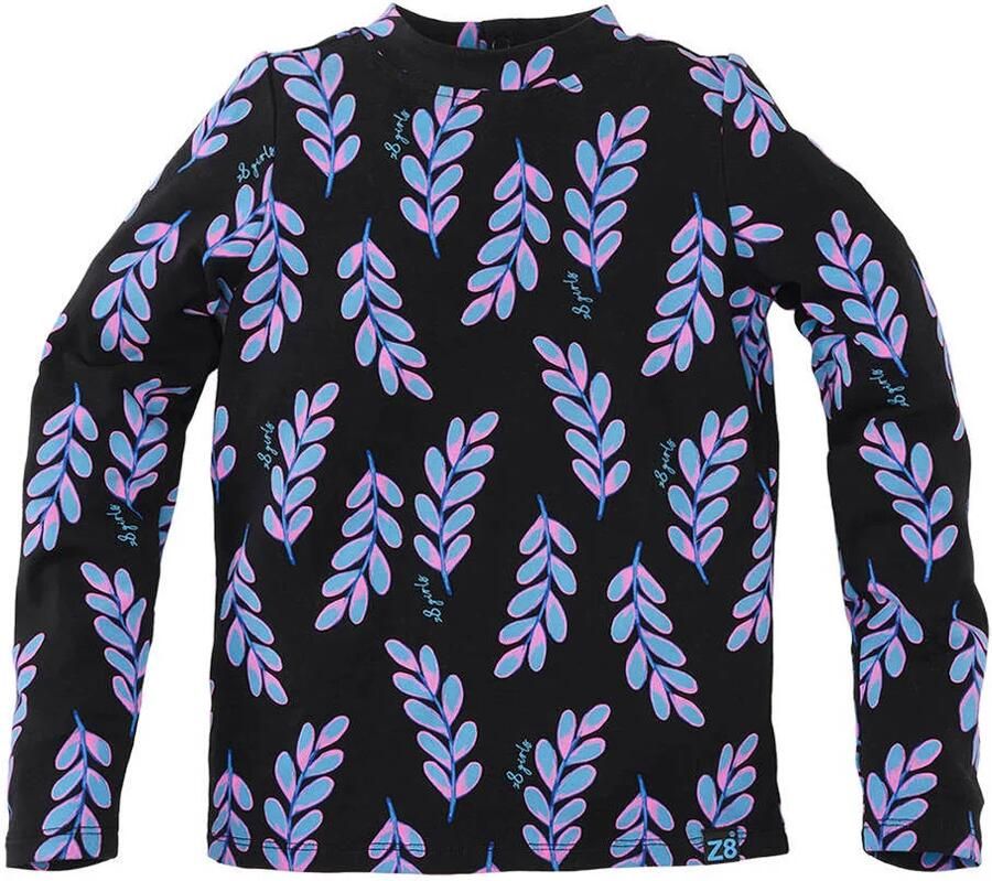 Z8 kids longsleeve Ellae donkerblauw lichtblauw roze