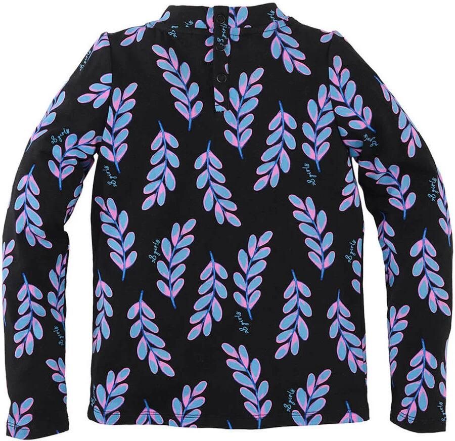 Z8 kids longsleeve Ellae donkerblauw lichtblauw roze - Foto 2