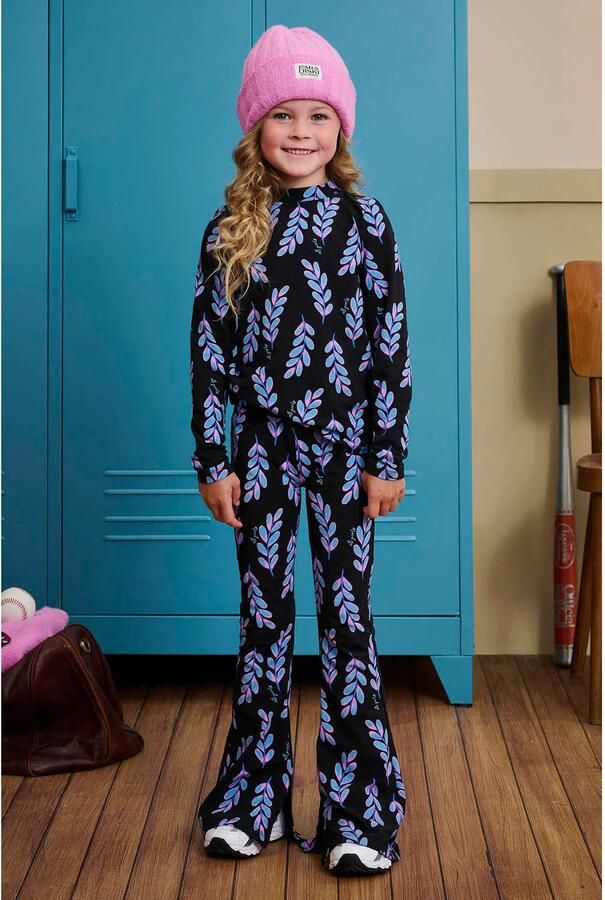 Z8 kids longsleeve Ellae donkerblauw lichtblauw roze - Foto 2