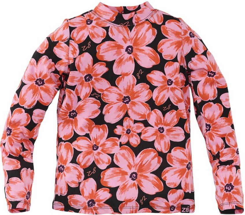 Z8 kids longsleeve Marell met bloemen roze - Foto 6