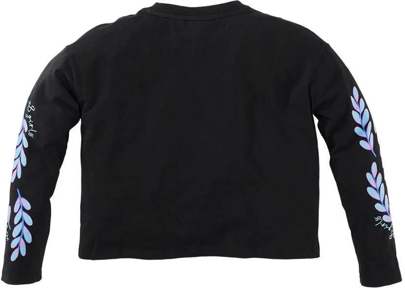 Z8 kids longsleeve met print zwart lichtblauw - Foto 3
