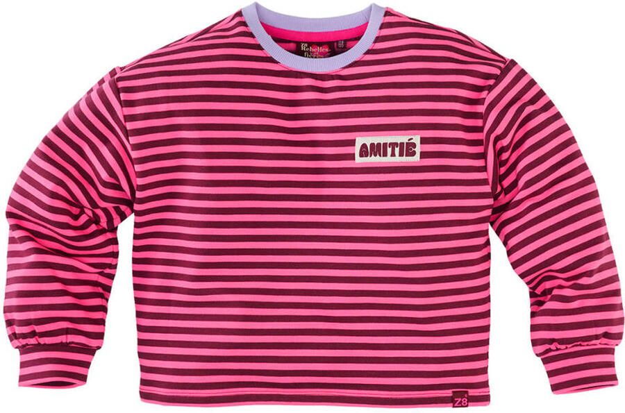 Z8 kids longsleeve Nika donkerrood roze