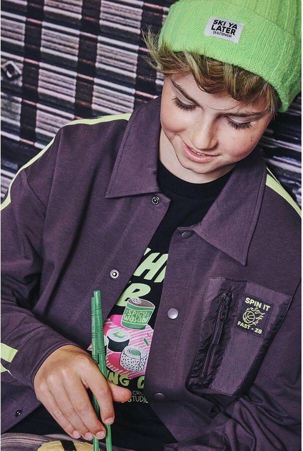 Z8 kids overshirt Orion paars groen - Foto 2