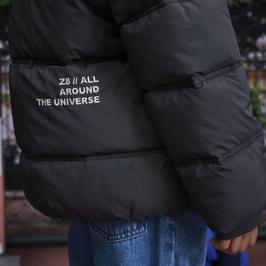 Z8 kids puffer winterjas Camillo zwart