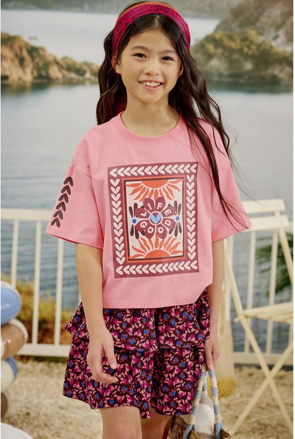 Z8 kids strokenrok Jacky bordeaux violet lichtroze - Foto 5
