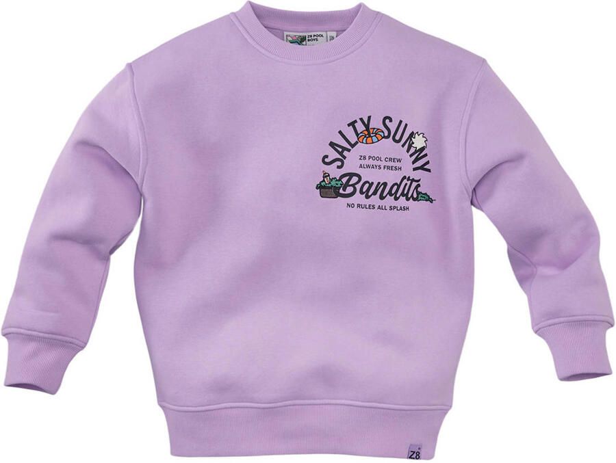 Z8 kids sweater Aris met printopdruk lila - Foto 4