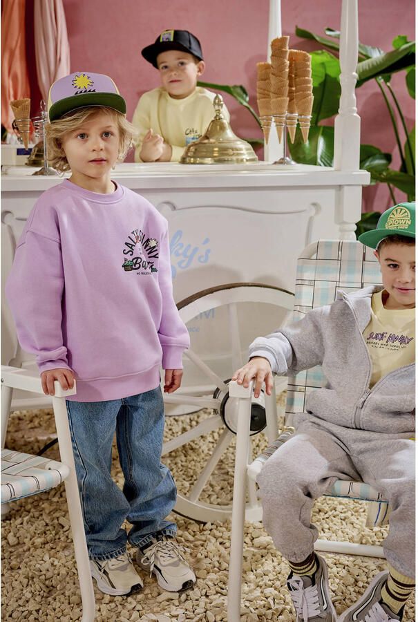 Z8 kids sweater Aris met printopdruk lila - Foto 6