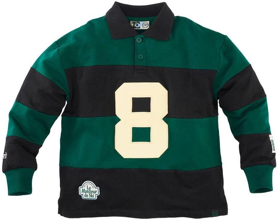 Z8 kids sweater Booker donkergroen zwart Printopdruk