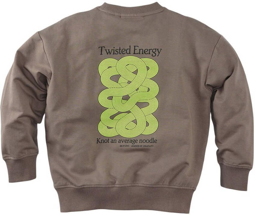 Z8 kids sweater Fenton me backprint taupe - Foto 4