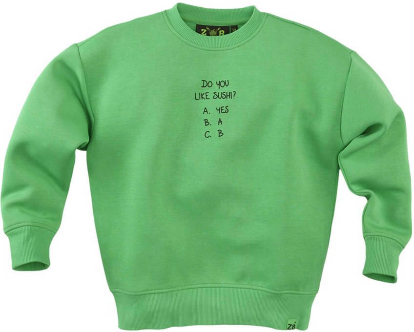 Z8 kids sweater Misja met backprint groen - Foto 6