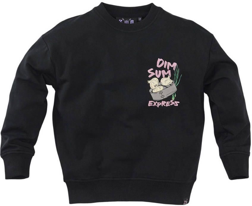 Z8 kids sweater Nikko met backprint donkerblauw - Foto 6