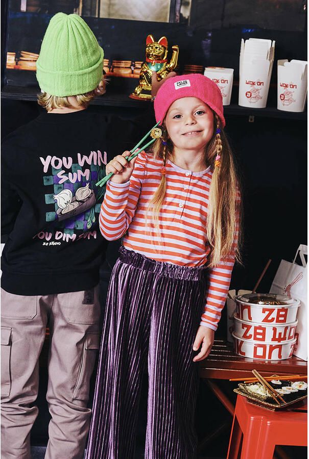 Z8 kids sweater Nikko met backprint donkerblauw - Foto 5