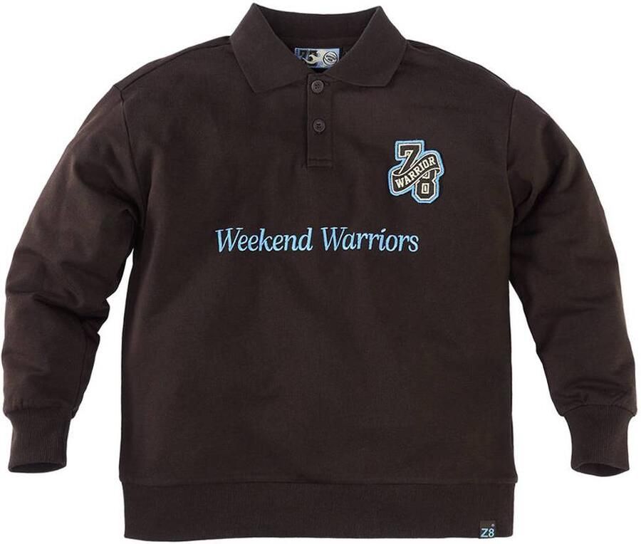 Z8 kids sweater Oscar donkerbruin