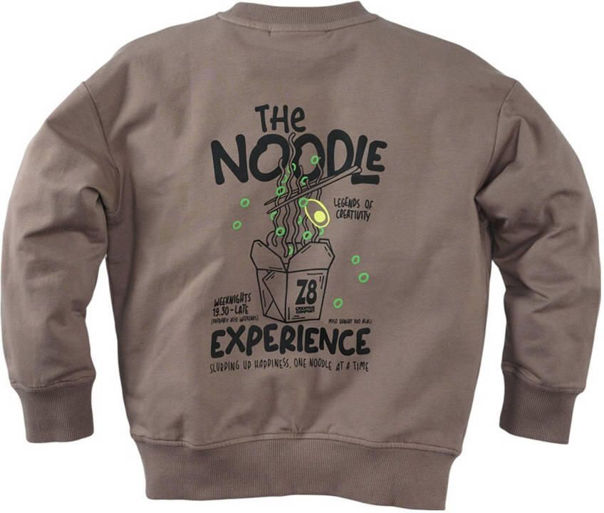 Z8 kids sweater Pharo met backprint taupe - Foto 4