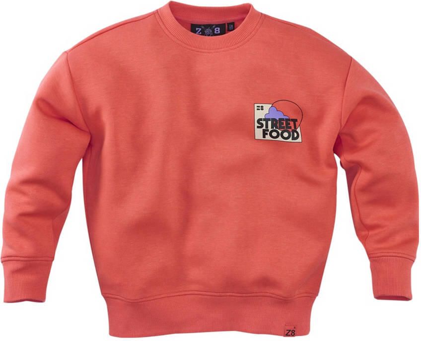 Z8 kids sweater Tyce met backprint oranje - Foto 5
