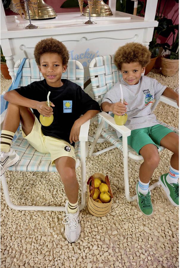 Z8 kids sweatshort Louka lichtgeel - Foto 6