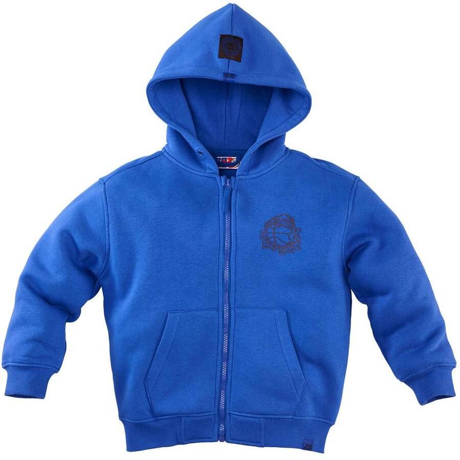 Z8 kids sweatvest met print blauw Printopdruk