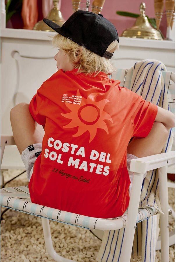 Z8 kids T-shirt Caz met backprint oranje - Foto 3