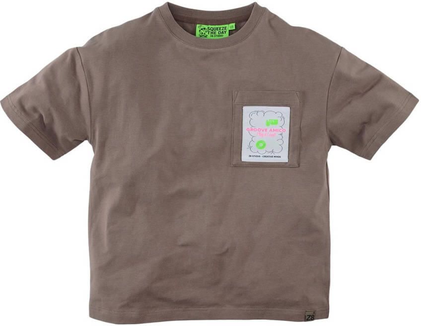 Z8 kids T-shirt Elio met backprint bruin - Foto 3